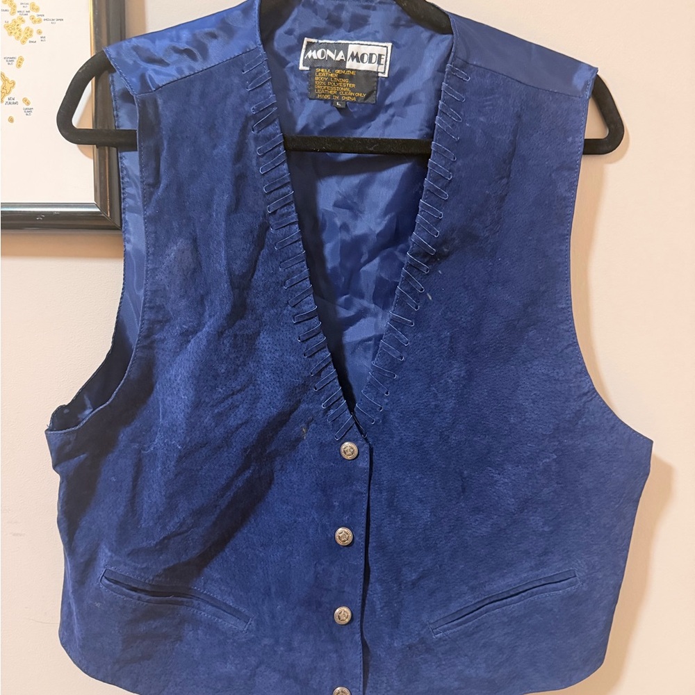 Mona‎ Mode Blue Women's Vest